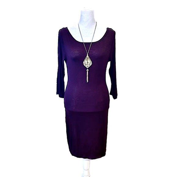 Victoria’s Secret Purple Dress w/ Plunging Back, Size M. - Picture 2 of 11